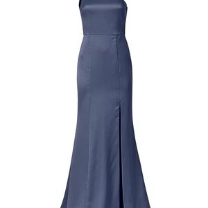 Elegant Blue Sleeveless Dress